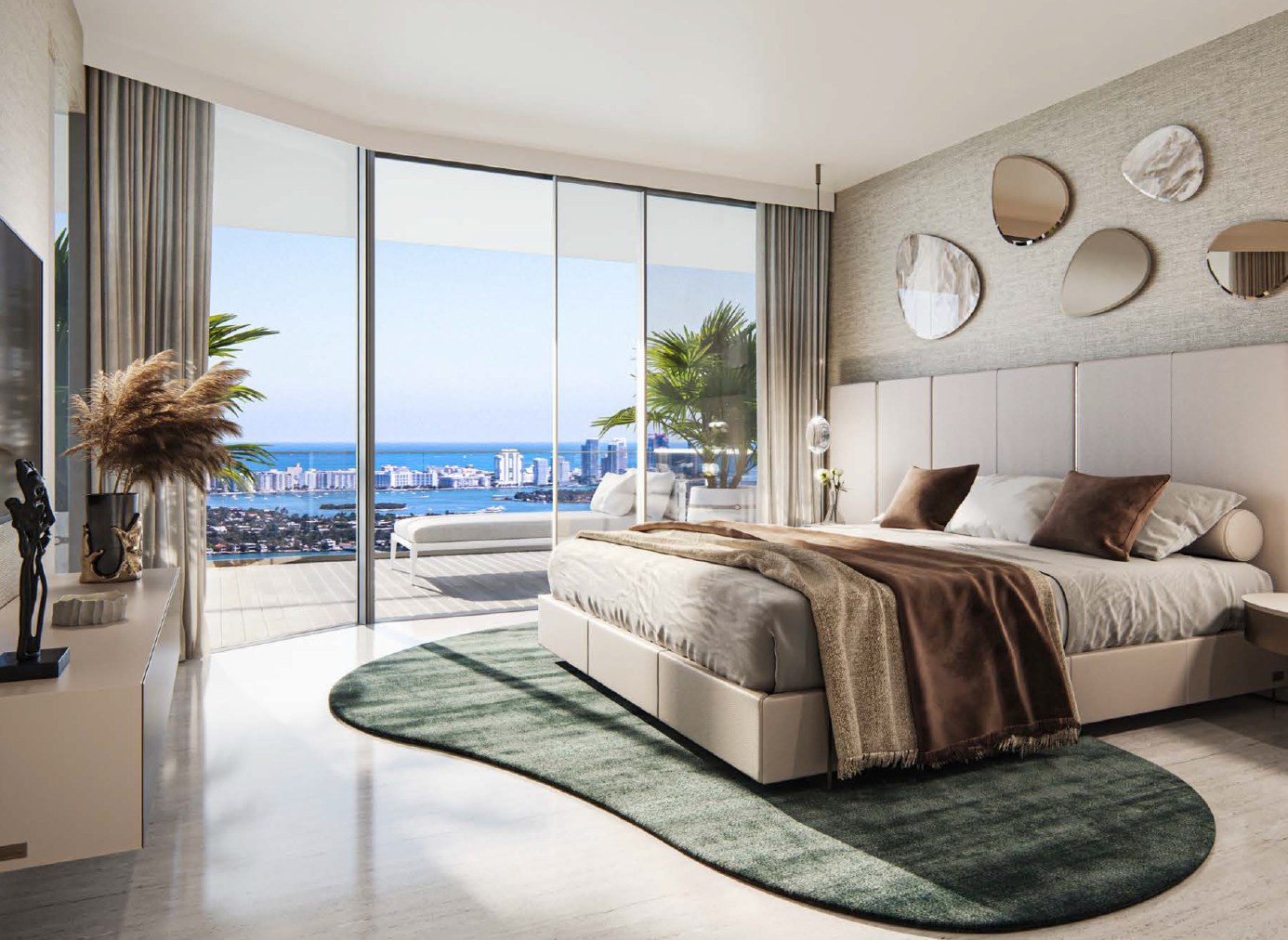 Aria Reserve: Residence bedroom, developer rendering